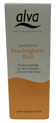 42,87EUR/100ml alva Sanddorn Cosmetics Feuchtigkeit Gesichtswasser Pflege 30ml