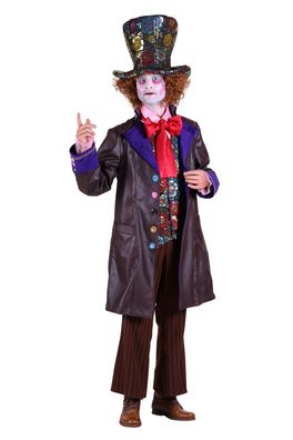 Excl. Hutmacher Kostüm 5tlg. Märchenfigur Fantasy Karneval Fasching Halloween