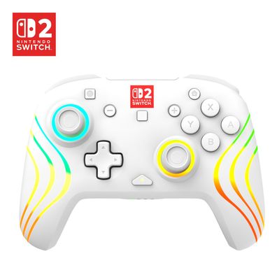 Turtle Beach Afterglow Wave Kabelloser RGB-Gaming-Controller weiß für Nintendo Switch