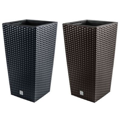 Blumentopf Körbe topf für Blumen Garten Pflanzen Prosperplast Anthrazit Umbra