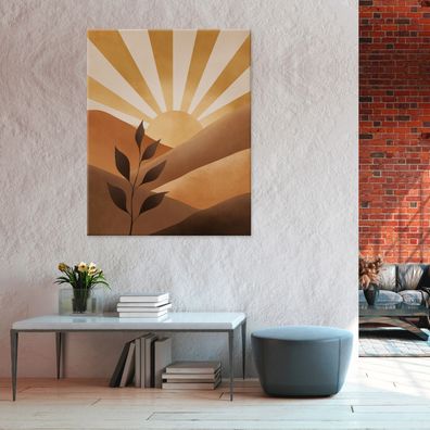 Leinwandbild Abstrakt Orange Natur Bilder Wanddeko Wohnzimmer Schlafzimmer