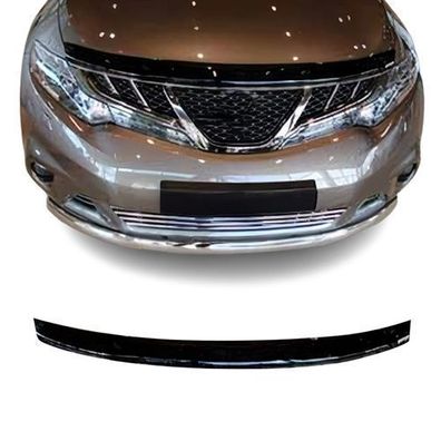Motorhaube Deflektor Insekten Steinschlagschutz für Nissan Murano 2009-25 Dunkel