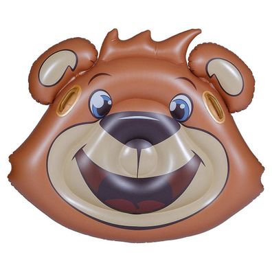 FC Bayern Berni Floater 113x97cm Badeinsel mit Griffen Pool Luftmatratze Kinder