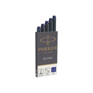 PARKER 1950384 Tintenpatronen für Füller blau 5 St