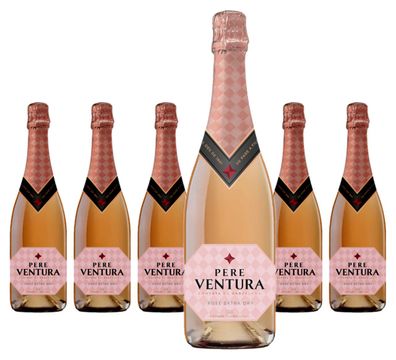 6 x Pere Ventura Cava Reserva Extra Dry Rosé