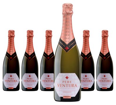 6 x Pere Ventura Cava Gran Reserva Tresor Brut Rosé – 2021
