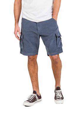 REELL Short City Cargo baby cord grey blue