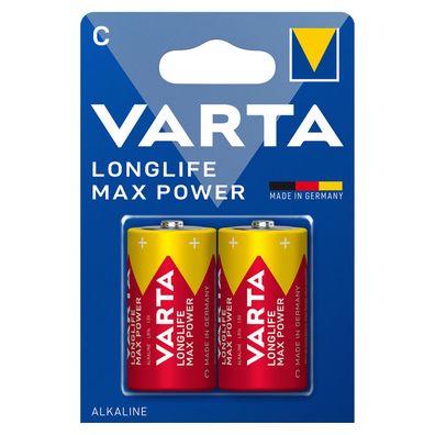 Varta 4714 Longlife Max Power C Baby Alkaline Batterien MN1400 LR14 1,5V