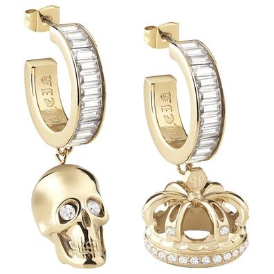 Philipp Plein - PJ4AA02EU - Creolen - Damen - SKULL CROWN - Ø 20 mm