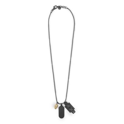 Philipp Plein - PJ0AA04NU - Halskette - Herren - PLEIN TAG - 70 cm + 4.5 cm