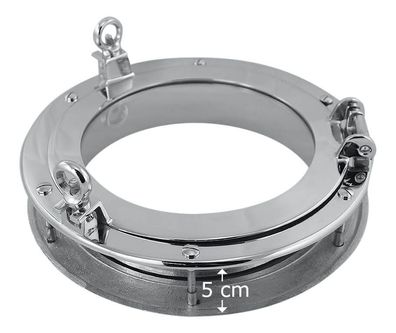 Bullauge mit Glas zum Öffnen Türeinbau Türbullauge Schiff Maritim 30cm