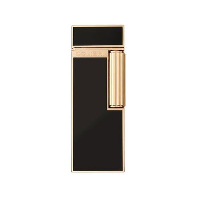 Colibri Feuerzeug Continental schwarz / gold, unbefüllt