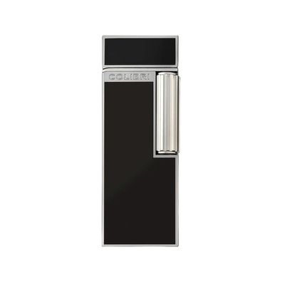 Colibri Feuerzeug Continental schwarz / chrom, unbefüllt