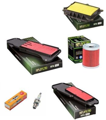 Wartungssatz Ölftilterset Zündkerze spark splug passt an Yamaha Yp 400 Majesty