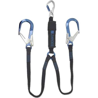 Zarges Fall Protection doppeltes Verbindungsmittel Axic-Y Aluminium Geruesthaken Twi