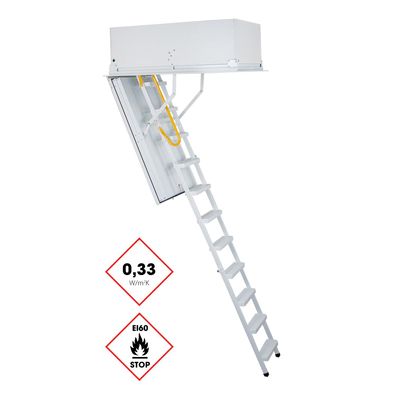 Minka Bodentreppe Type 1 Passiv Plus brandhemmend mit U-Wert 0,33W/m2K Deckenoeffnun