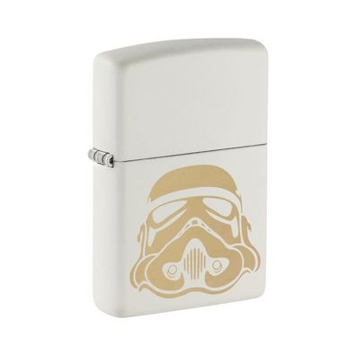 Zippo Benzin-Feuerzeug weiß gelasert Stormtrooper Helmet 60007766, unbefüllt