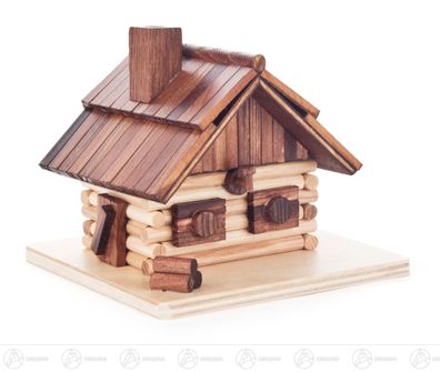 Räuchermann Räucherhaus Bergbaude BxHxT 11 cmx9 cmx11cm NEU Erzgebirge Rauchmann