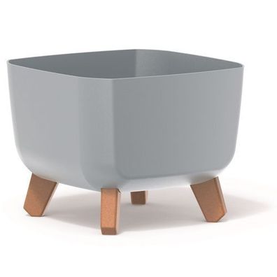 Blumentopf Gracia Square abnehmbare Beine Kunststoff 24x24x18,7 cm Innen Außen