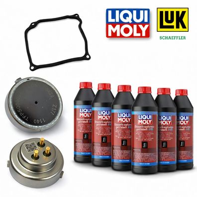 2x LUK Drucksensor + 6L Liqui Moly Öl für DQ380 DQ381 DQ500 DSG 7 Gang Automatik