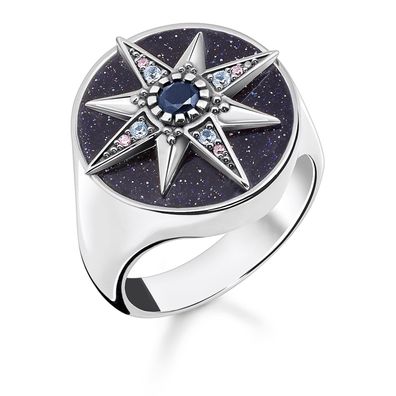 Thomas Sabo Schmuck Damenring Royalty Stern Silber TR2367-945-7