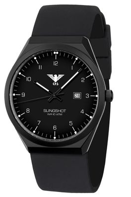 KHS Herren-Armbanduhr Slingshot Quarz Schwarz SLIBS. SB