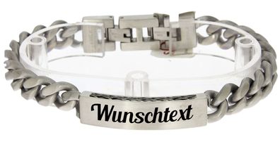 S. Oliver Panzerarmband Herren mit Gravur