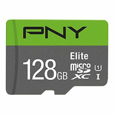 SD MicroSD XC Card 128GB PNY Elite Cl.10 U1 retail