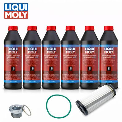 6L Liqui Moly Getriebeöl + Filter für Audi Seat Skoda VW DQ500 DQ400E 0BH