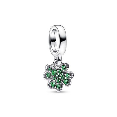Bead - Silber - Charm Anhänger Kleeblatt