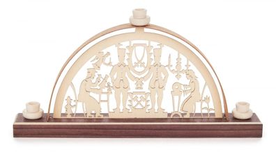 Mini Schwibbogen Bergstadt Stadtbild 17,5x8cm Stadtbogen Lichterbogen Miniatur