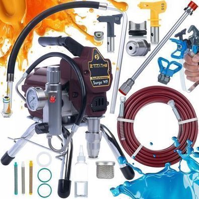 Zenthril Set Farbspritzgerät Surge WF 1800W 20MPa 2L/min | Düse 0,019"