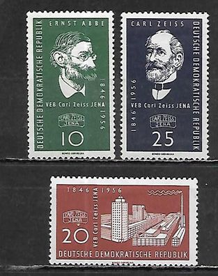 DDR postfrisch Michel Nummer 545-547 mit Falz