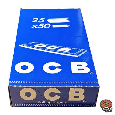 OCB Blau Papers, Zigarettenpapier- 25 Hefte à 50 Blatt