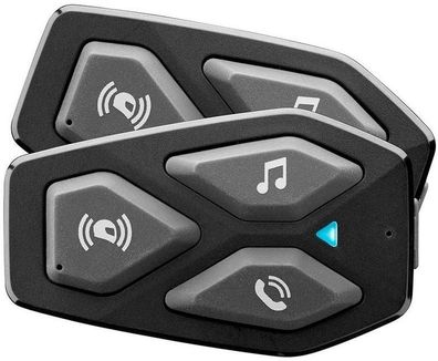 Interphone Motorrad Kommunikationssystem BT U-Com3 (Double Package) 37101 Black