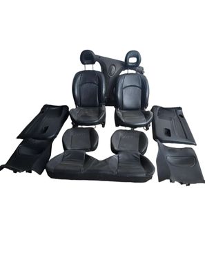 Innenaustattung Leder Sitze Sitzbank Seitenverkleidung Peugeot 206CC Schwarz Beifahr
