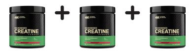 3 x Optimum Nutrition Micronised Creatine Powder - flavoured (247,5g) Fruit Punch