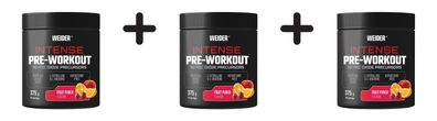 3 x Weider Intense Pre-Workout (18 Serv) Fruit Punch