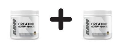 2 x Raw Nutrition Creatine Monohydrate, Unflavoured - 150g