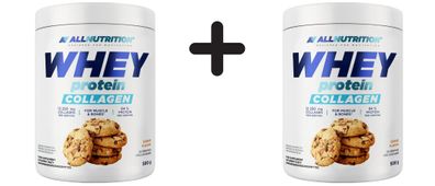 2 x Allnutrition Whey Protein Collagen, Cookie - 500g
