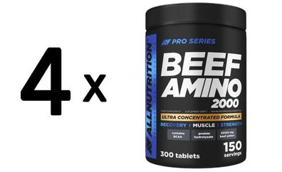 4 x Allnutrition Beef Amino 2000 - 300 tabs