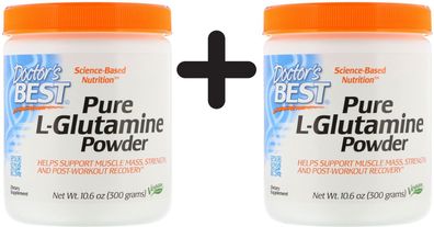2 x Doctors Best L-Glutamine Powder - 300g