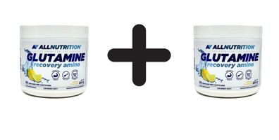 2 x Allnutrition Glutamine Recovery Amino, Lemon - 250g