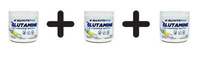 3 x Allnutrition Glutamine Recovery Amino, Lemon - 250g