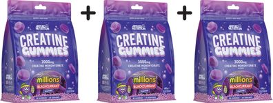 3 x Applied Nutrition Creatine Gummies, Millions Blackcurrant - 80 gummies