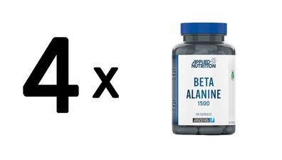 4 x Applied Nutrition Beta-Alanine, 1500mg - 120 caps