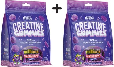 2 x Applied Nutrition Creatine Gummies, Millions Blackcurrant - 80 gummies