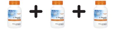 3 x Doctors Best L-Theanine AlphaWave - 60 vcaps