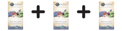 3 x Garden of Life Mykind Organics Men's Once Daily - 60 tabs