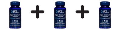 3 x Life Extension Super Selenium Complex - 100 vcaps